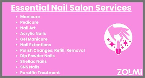 types of nail service